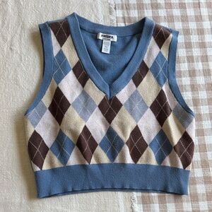 Argyle sweater vest